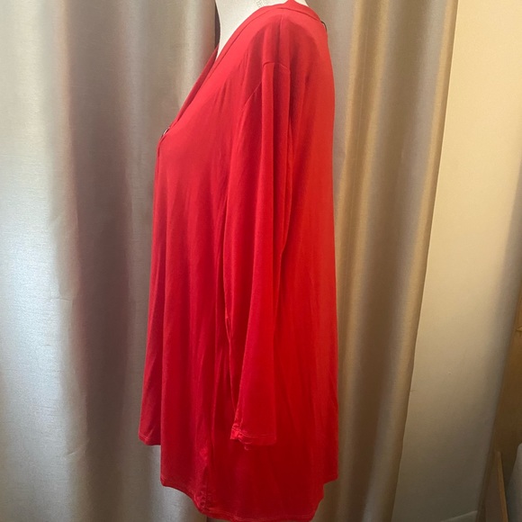 Cable & Gauge Red strappy top SZ XL NWT - Picture 3 of 6